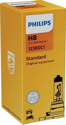 Лампа 12V H8 35W PGJ19-1 PHILIPS 12360C1 PHILIPS