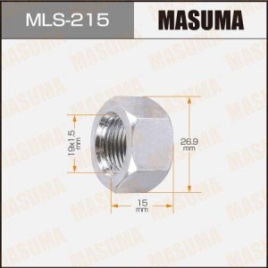 гайка колесная! M19x1.5\ Mitsubishi MLS-215 MASUMA
