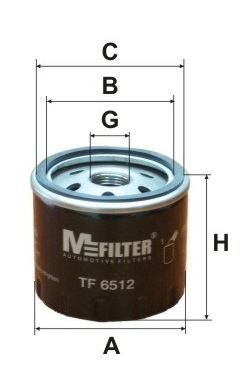 фильтр масляный!\ Nissan Primera 04>, Renault Megane 1.5DCi/1.9DCi 02> TF6512 MFILTER AUTOMOTIVE FILTERS