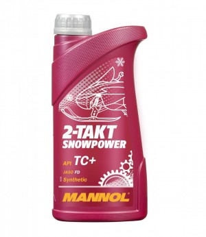 Масло моторное 2-х тактное MANNOL 7201 Snowpower TC TC+ FD синтетическое 1 л MN7201-1 MANNOL