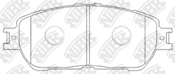Колодки тормозные TOYOTA Camry (V30),Avalon (05-07) передние (4шт.) NIBK PN1480 NIBK