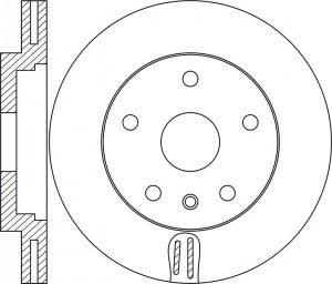 Диск тормозной LAND ROVER Range Rover (12-) передний (1шт.) NIBK RN1733 NIBK