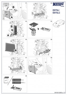 фильтр салона!\ Nissan Almera all 00> E975LI HENGST