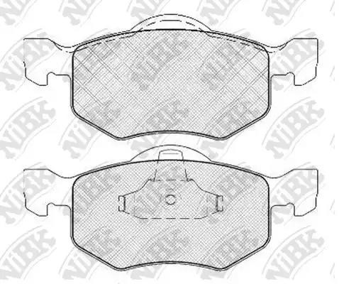 Колодки тормозные дисковые FORD MAVERICK 03/MAZDA TRIBUTE 00  PN5805 PN5805 NIBK