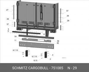 Отбойник резиновый 308,5 LG 751085 SCHMITZ CARGOBULL