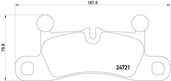 Колодки тормозные P65027 P65027 BREMBO