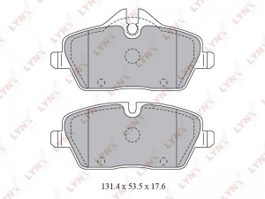 колодки дисковые! передние\ BMW E87 1.6i/1.8D 04> BD-1429 LYNXAUTO