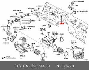 Хомут крепления 96136-44301 96136-44301 TOYOTA