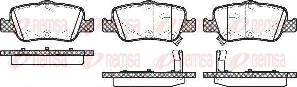1356 02 [0446602180] !колодки дисковые з.\ Toyota Auris/Corolla 1.4D-4D/1.4VVTi/ 135602 REMSA