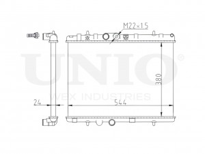 Радиатор охлаждения двигателя RAD-10099 UNIO