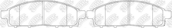 Колодки передние (MITSUBISHI PAJERO SPORT/MONTERO SPORT 08/L200 05) PN3809 PN3809 NIBK