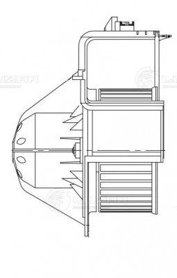Вентилятор отопителя для а/м BMW X5 (E70) (06-)/X6 (E71) (08-) LFh26E7 LFH26E7 LUZAR