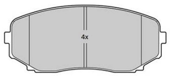 колодки дисковые передние!\ Mazda CX-7 MZR DISI Turbo 07> FBP1841 FREMAX