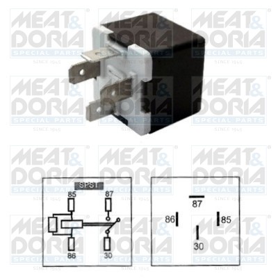 Реле VW AUDI SEAT SKODA (12V) MEAT&DORIA 73233014 MEAT DORIA