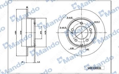TOYOTA CAMRY V40 (2006>) MBC030032 MANDO
