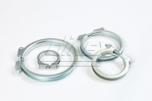 Хомут глушителя RVI O=142-147 мм Алюминированный 99147 DINEX
