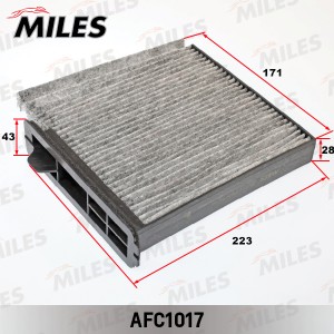 Фильтр салона угольный NISSAN TIIDA 07- (VIC AC-208E) AFC1017 AFC1017 MILES