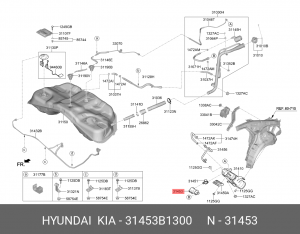 ВОЗДУШНЫЙ ФИЛЬТР ТОПЛИВНОГО БАКА 31453-B1300 31453B1300 HYUNDAI KIA