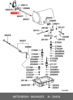 Индикатор позиции рычага АКПП 8604A053 8604A053 MITSUBISHI