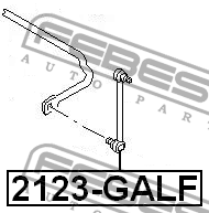 Тяга стабилизатора 2123-GALF 2123-GALF FEBEST
