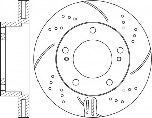 Диск тормозной TOYOTA Land Cruiser (J200) (08-15) LEXUS LX570 передний (1шт.) NI RN1268DSET NIBK