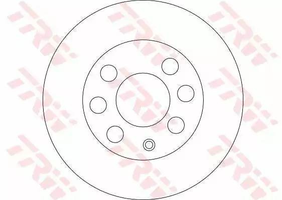 Диск тормозной CHEVROLET Aveo (03-) передний (236мм) (1шт.) TRW DF4439 TRW