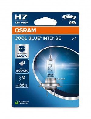 Лампа 12V H7 55W PX26d +100% 5000K блистер Cool Blue Intense NextGen OSRAM 64210CBN1BL OSRAM