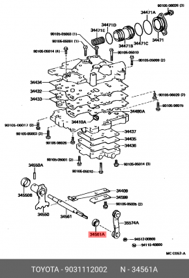 Сальник штока кпп 90311-12002 90311-12002 TOYOTA