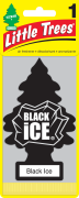 ароматизатор подвесной! картон ёлочка 'Черный лед' (Black Ice)\ U1P10155RUSS LITTLE TREES