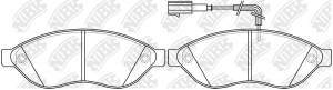 Колодки тормозные PEUGEOT Boxer CITROEN Jumper FIAT Ducato (06-) передние (4шт.) PN0474W NIBK