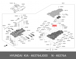 463764J000 VALVE-35R & 26 CHECK 463764J000 HYUNDAI