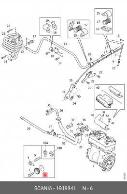 Уплотнительное кольцо 1919941 SCANIA