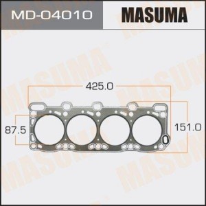 прокладка ГБЦ! (металл)\ Mazda 626/E2200/B2200 2.0D/2.2D RF/R2 84> MD-04010 MASUMA