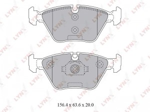 Колодки тормозные дисковые передние BD-1427 LYNXAUTO