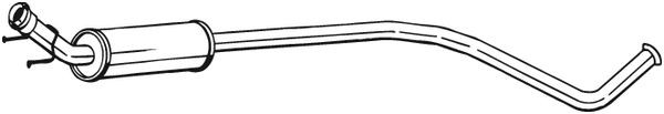 Глушитель CITROEN C4 (08-) средняя часть BOSAL 287-287 BOSAL