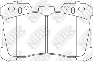 Колодки тормозные дисковые LEXUS LS460-600 06-  PN1833 PN1833 NIBK