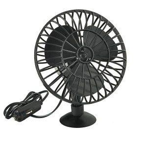 Вентилятор в салон 12V на присоске черный SKYWAY S01901001 SKYWAY