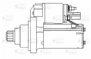 Стартер для а/м VAG Rapid (12-) 1.4TSI (LSt 1848) LST1848 START VOLT