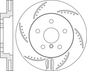Диск тормозной BMW X5 (E70) (06-08),Х6 (F16,F86) (14-19) передний (1шт.) NIBK RN1590DSET NIBK