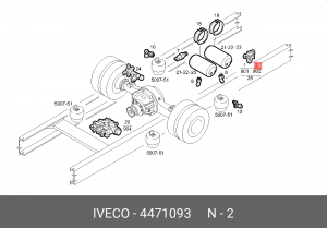 клапан перепускной!7 бар,без обратного потока\MAN 4471093 IVECO