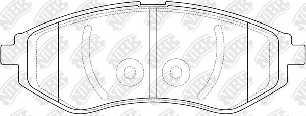 Колодки тормозные CHEVROLET Aveo передние (4шт.) NIBK PN0370 NIBK