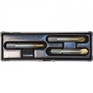 Набор экстракторов для выкручивания поврежденных винтов и саморезов 3 предмета F 36453 FIT