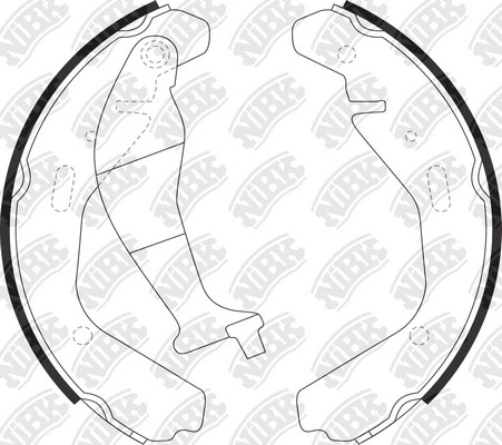 Колодки тормозные барабанные FN9977 FN9977 NIBK