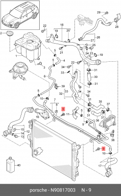 Болт VW AUDI OE N 908 170 03 VAG