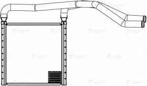 Радиатор отопителя KIA Soul (13-) LUZAR LRH 0847 LUZAR