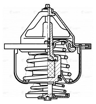 Термостат для а/м Mazda 3 (BK) (03-)/3 (BL) (09-)/3 (BM) (13-) 1.6i (82°С) (терм LT 2549 LUZAR