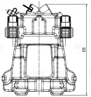 Суппорт торм. BMW 3 F30 (11-)/4 F30 (13-)/1 F20/F21 (11-) перед. лев. d=54мм (CF CF 084726 TRIALLI