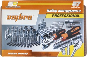 набор инструментов! 57пр. универсальный 1/4''\ OMT57S OMBRA