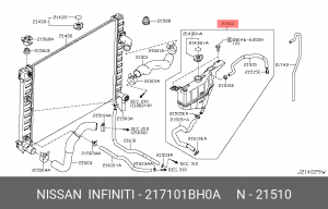 БАЧОК РАСШИРИТЕЛЬНЫЙ, УСТАНАВЛИВАЕМЫЙ В 21710-1BH0A 21710-1BH0A NISSAN