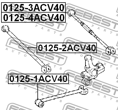 Рычаг задн подвески правый TOYOTA CAMRY ACV40/GSV40 2006-2011 0125-3ACV40 0125-3ACV40 FEBEST